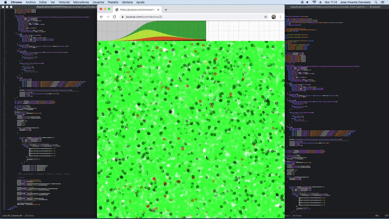 CoronaVirus simulation software - V2 - Short version - YouTube