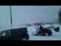 小さなトラクターで除雪してみた！