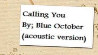 Calling You (Acoustic Version) chords