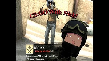 "I GOT KILLED BY A BOT?!" CS:GO with Nick!