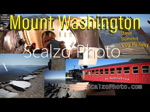 Mount Washington - New Hampshire - Summit, Cog Railway CANON 5Div(17-40 f/4L Lens) Insta360 One R 4K