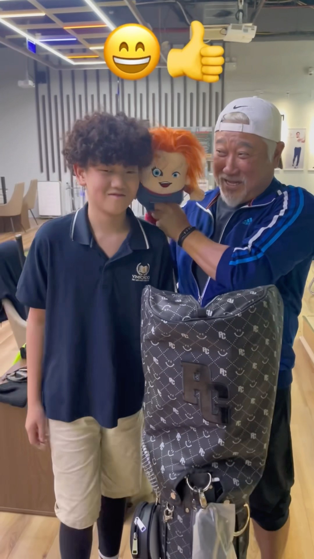 (Golf familyVN)thầy nhiệt tình dạy em và rất vui tính ?#vanhleg #golf #shorts
