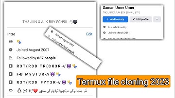 Termux file kesy bnayen 2023 // How to make termux file || file cloning kesy krein
