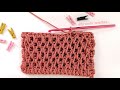 كروشيه غرزه جديده مجسمه لعمل شنطة/بورتفيه/بلوزة/كوفيه - Crochet 3d stitch tutorial