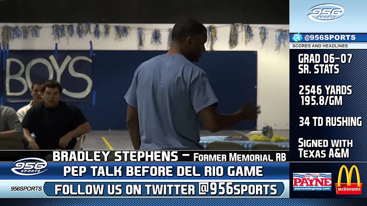 Bradley Stephens Pep Talk To McAllen Memorial 2