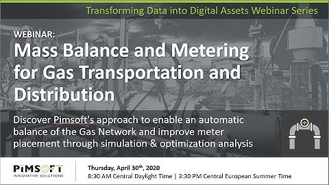 Mass Balance and Metering for Gas Transportation and Distribution