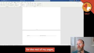 Creating a template for academic assignments in Microsoft Word