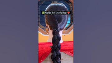 Easy Braid Hairstyle Viral Hack 😍❤️ #youtubeshorts#viralshort#braid#hairstyles#hacks#shorts