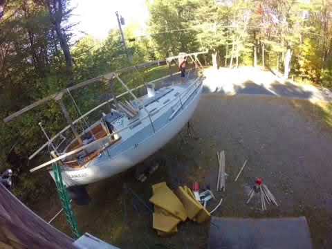 Time-lapse of building my boat cover