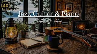 Soft Jazz Guitar & Piano Mix - Cozy Coffee Shop Ambience • Relaxing Sounds for Focus and Study