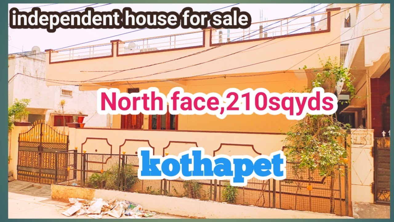 Independent house for sale in Hyderabad kothapet 210sqyds North face16k