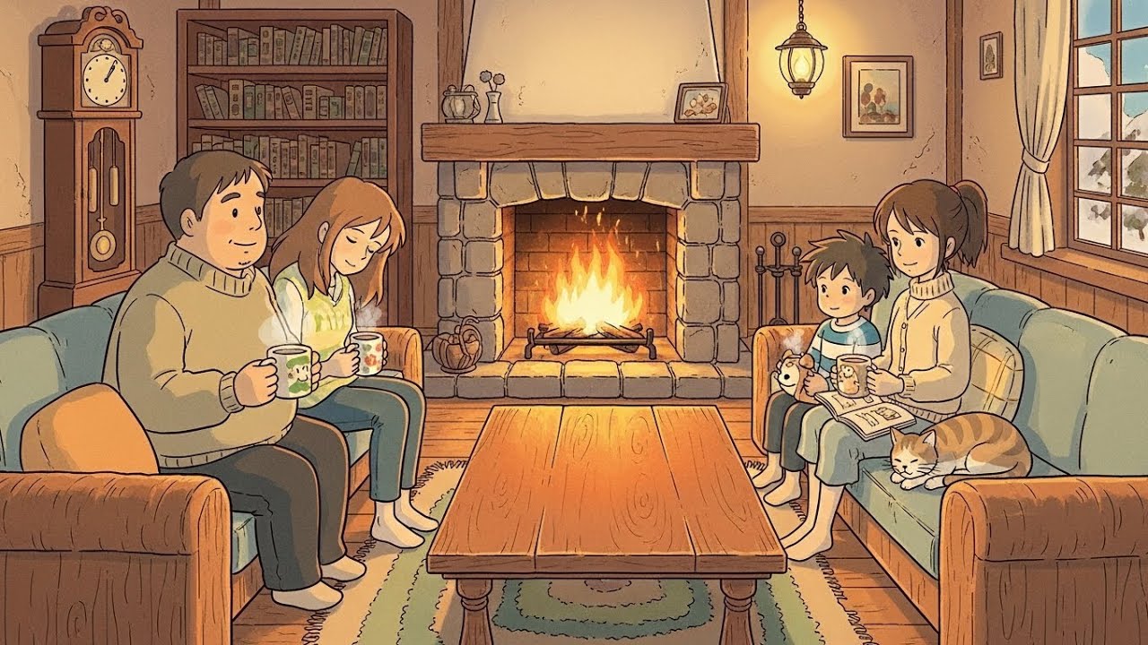 Snow on the Windowpane | A Cozy Winter Night to Heal Your Soul