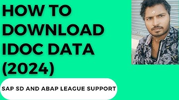 How to download IDOC data (2024)
