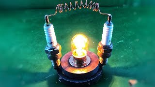 Wireless Science Electric Free Energy Using Spark plug |Technology Project At Home