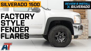 20072013 Silverado 1500 Factory Style Fender Flares; Front and Rear Review & Install