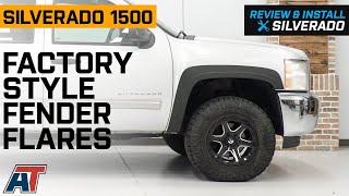 2007-2013 Silverado 1500 Factory Style Fender Flares; Front and Rear Review & Install