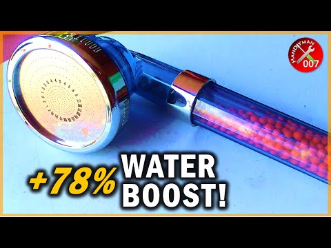 Best Handheld High Pressure SHOWER HEAD for Low Water Pressure (Boosts & Saves Water)