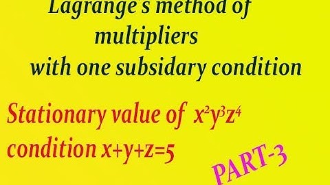 Using simple steps Lagrange