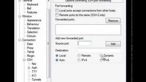 PuTTY SSH Socks Proxy