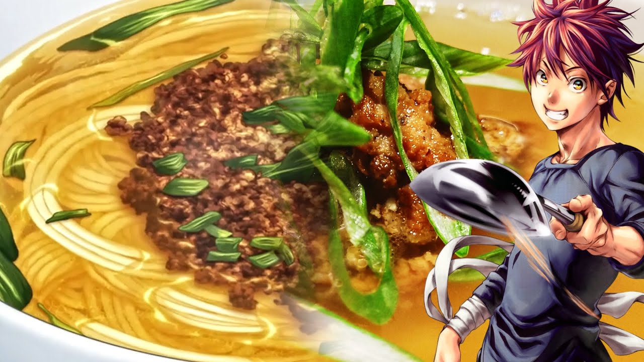 FOOD WARS REAL Danzai Noodles made from Leftover Black Pepper Buns 食戟のソーマ Shokugeki no Soma