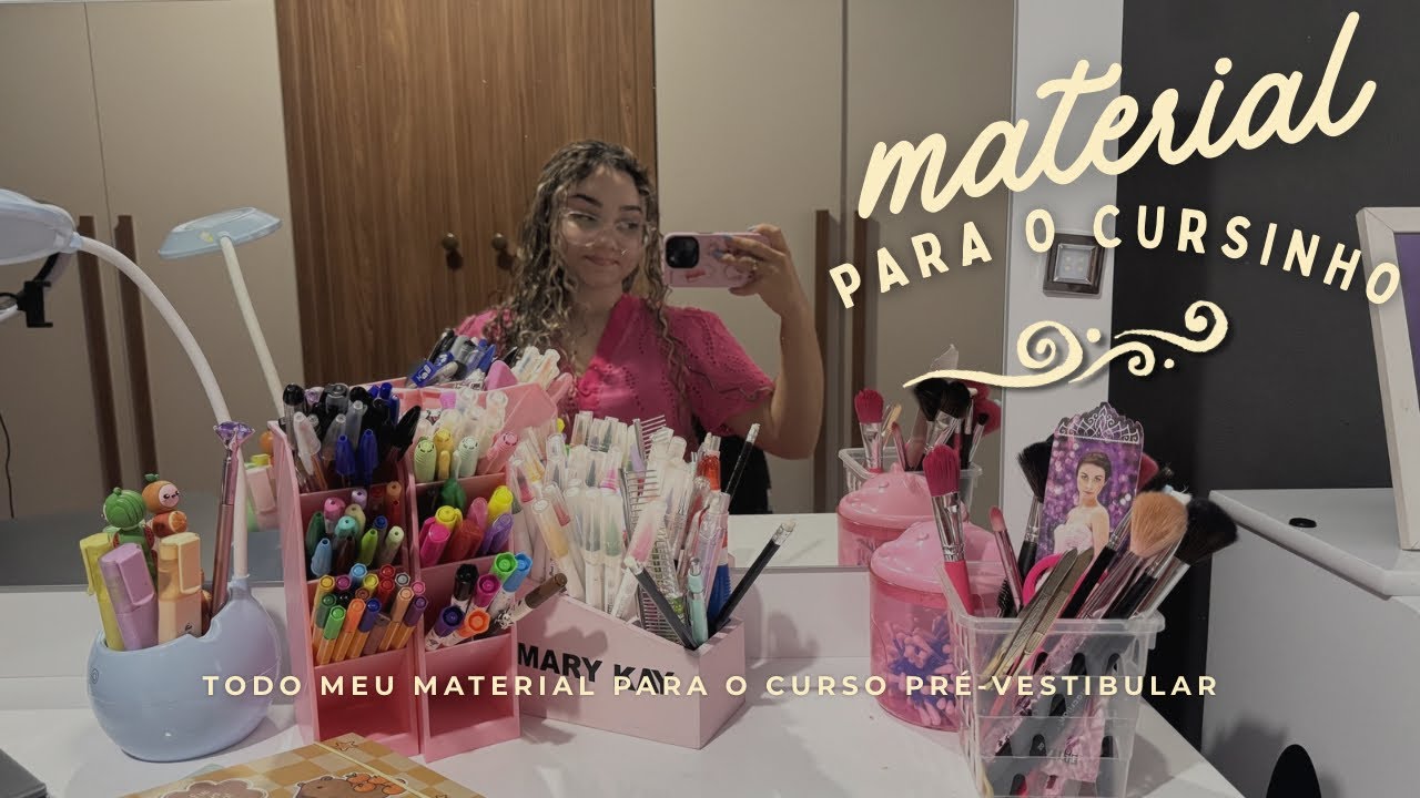 MEU MATERIAL PARA O CURSINHO | o que irei usar para o curso pré-vestibular?