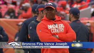Broncos Officially Fire Head Coach Vance Joseph