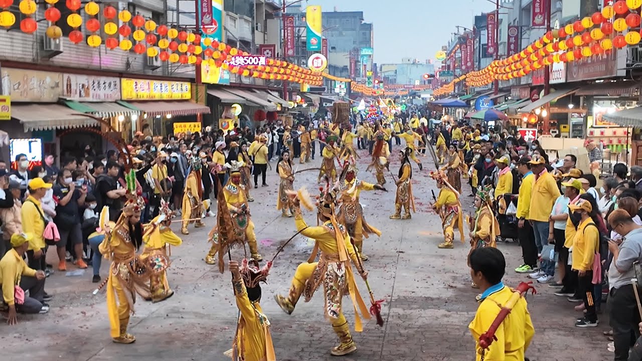 全台唯一！屏東「新園玉賜龍喉宮」李府千歲駕前「三十六官將」慶讚「新港奉天宮」天上聖母元宵祈安遶境大典