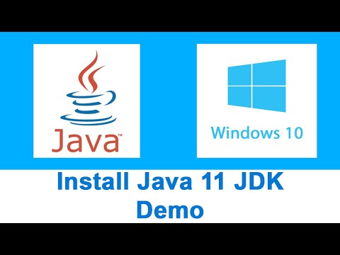 Install Java 11 JDK Windows 10 Demo