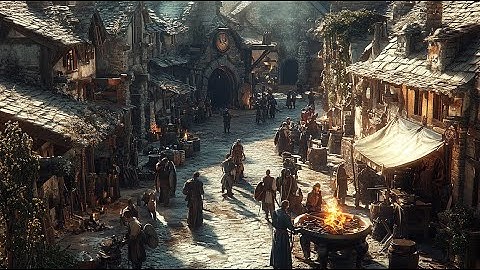 Medieval Fantasy Village Market - Relaxing Medieval Music : Music for Sleep, Concentration, Work