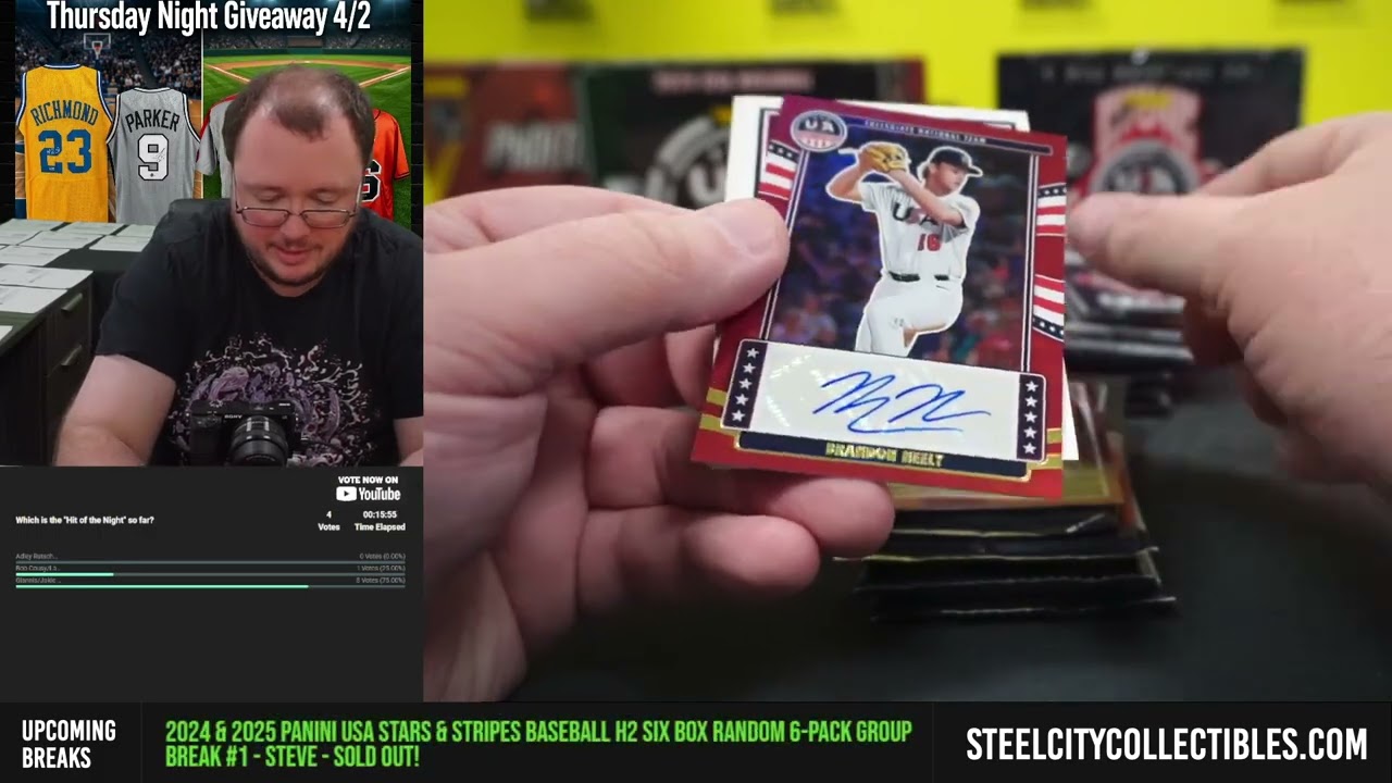 2024 & 2025 Panini USA Stars & Stripes Baseball H2 SIX Box Random 6-Pack Group Break #1 - Steve