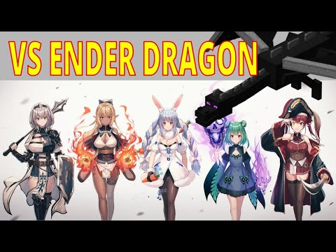 Hololive Fantasy (in the past) vs Ender Dragon [Hololive/EN Subbed]