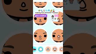 cute character tutorial!! #tocaboca #tocaboca #itztocaalice #avatarworld #toca #gaming #christmas