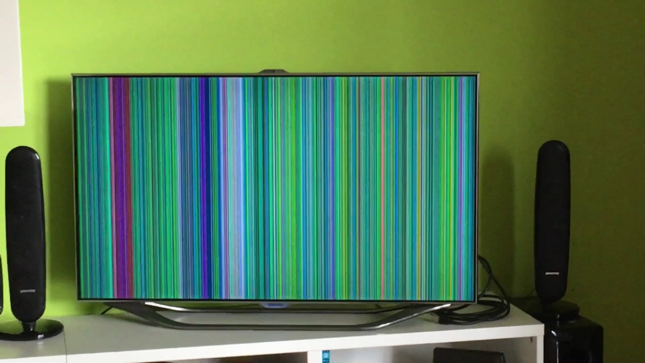 Samsung ES8000 - non funziona - schermo colorato con sfarfallii e