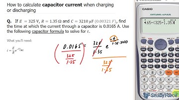 📚 How to calculate capacitor current when charging or discharging