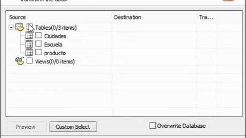 Migracion de SQL Server a PostgrSQL