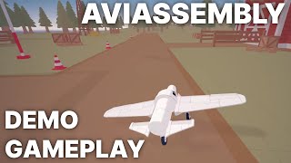 Aviassembly Full Demo Gameplay in 4K - Build your own delivery plane