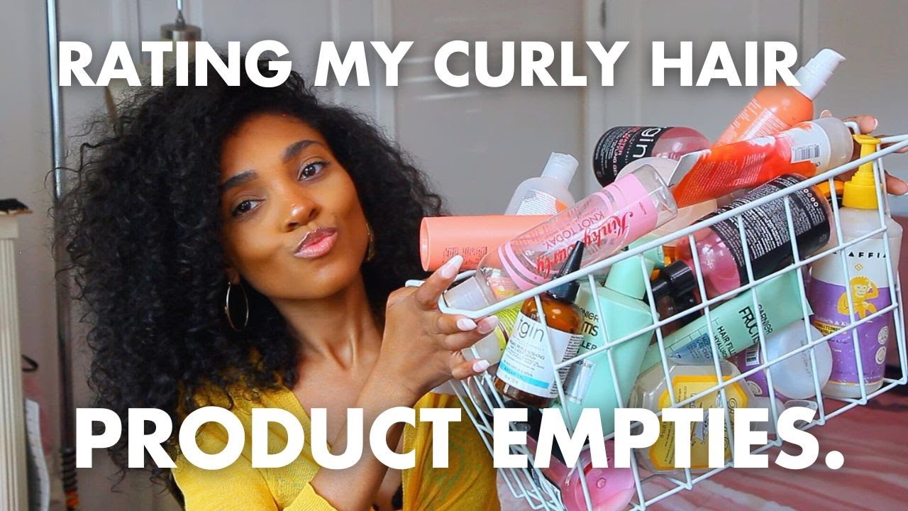 Rating My CURLY Hair Product EMPTIES!