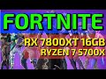 FORTNITE 02/2025 - CHAPTER 6 SEASON 2 | RX 7800 XT 16GB + RYZEN 7 5700X | PERF - MEDIUM - EPIC - RT