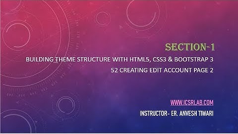 51 Creating Edit Account page 2 E Commerce Webite using php,mysqli,bootsrtrap