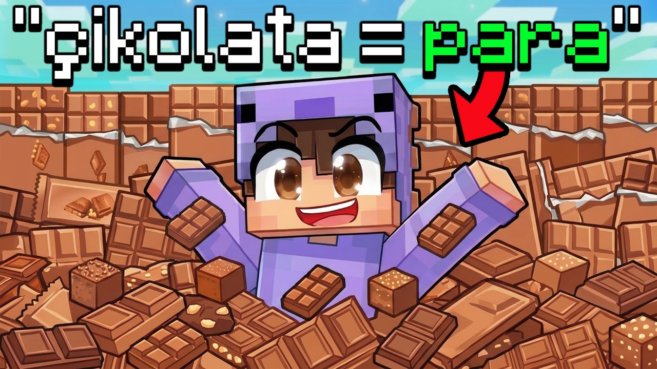 Minecraft Sunucusunda ÇİKOLATA = PARA 💵