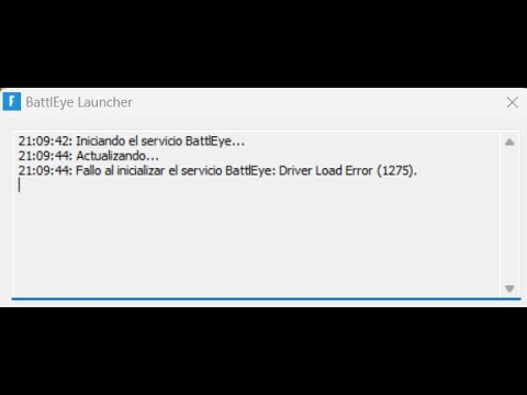 Solución de Fallo al iniciar el servicio BattlEye: Driver Load Error (1275) -  Muy sencillo
