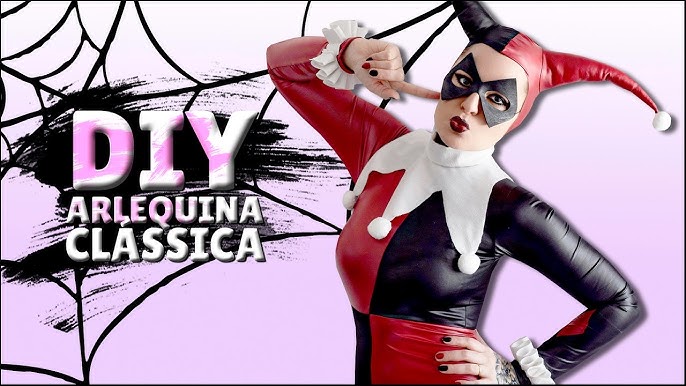 Kit Harley Quinn Fantasia Arlequina Completa 10 Pçs C/ Taco