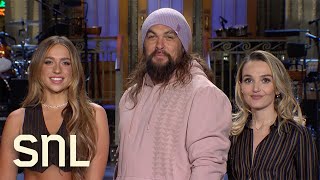Jason Momoa, Tate McRae and Chloe Fineman Are Giving Gen Z at SNL