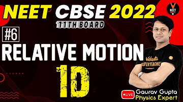 Relative Motion in 1D | Kinematics Class 11 L6 | NEET Physics | NEET 2022 Preparation | Gaurav Gupta