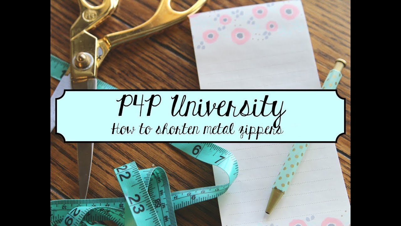 Shortening a metal zipper YouTube