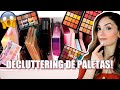 😱 DECUTTERING de MAQUILLAJE #4! 🔥Limpiando PALETAS de SOMBRAS!