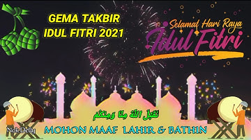 Dj Gema Takbir Hari Raya Idul Fitri 1442/2021 Full Bedug Merdu Terbaru || Takbiran Versi Dj