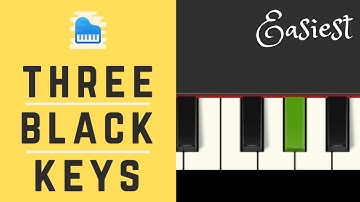 3 Black Keys | Beginner Piano Lessons | Easiest Song