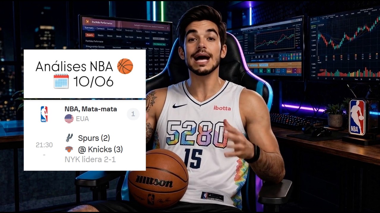 ANÁLISES DA NBA HOJE 10 06 2026 (TERÇA-FEIRA)