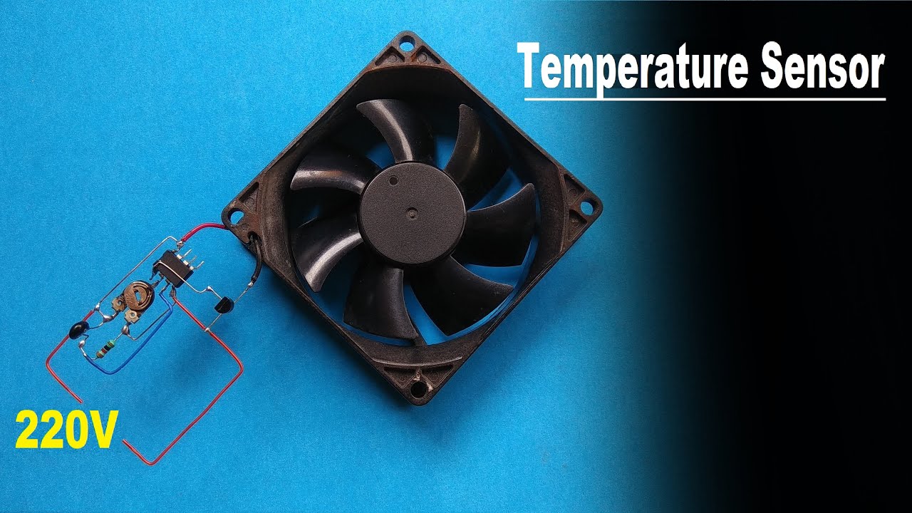 How To Make Simple 220 Volt Temperature Sensor Circuit Using Thermistor ...